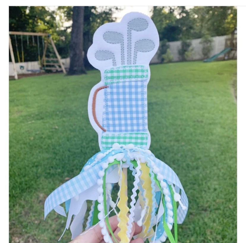 Golf Bag Cake Topper