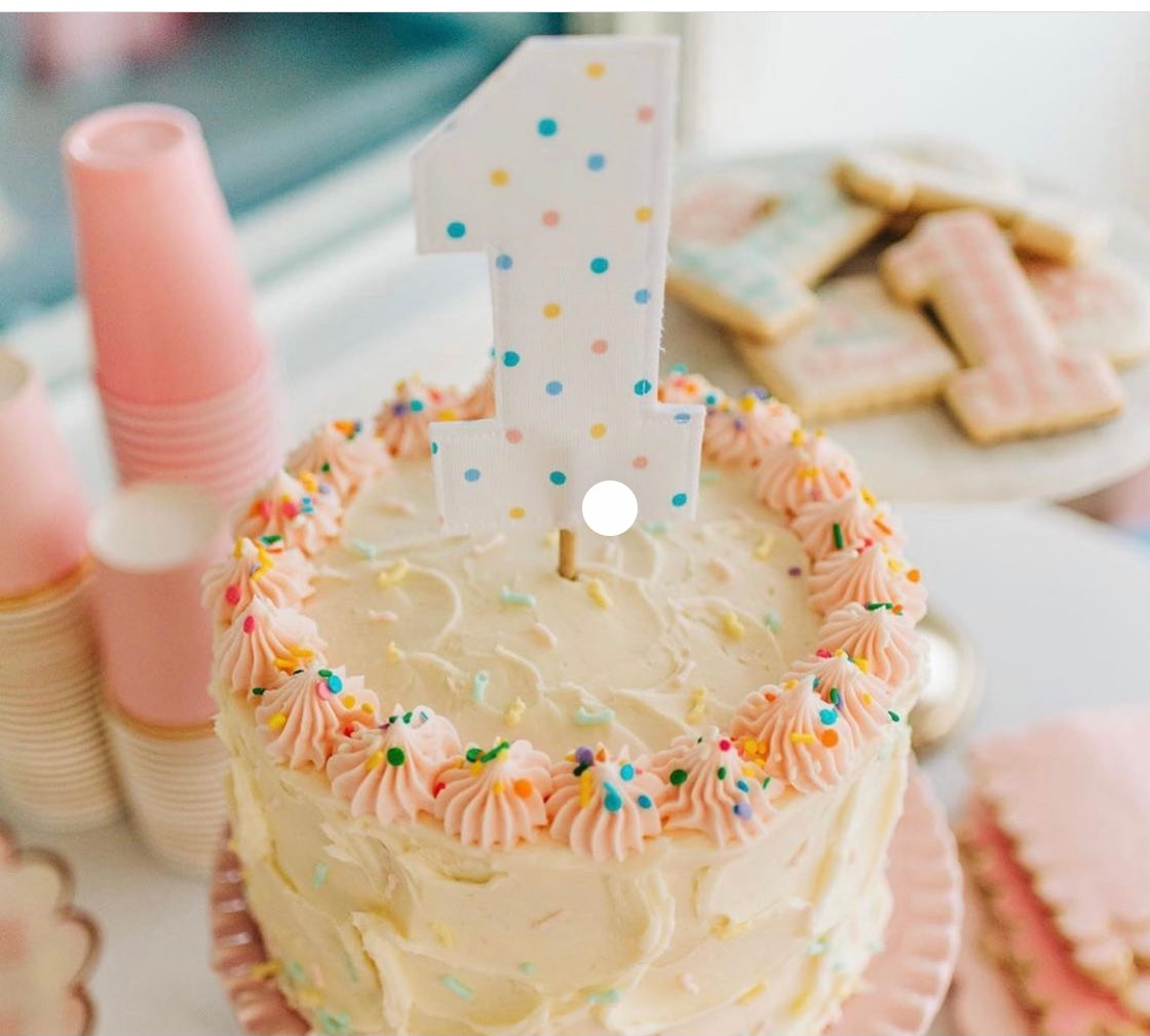 Number Cake Topper without Ribbon