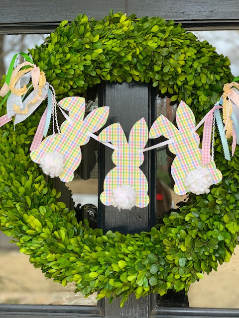 Peter Cottontail Wreath Banner