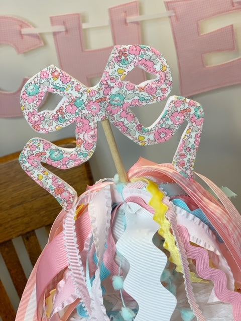 Vintage Bow Cake Topper