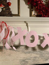 Red and White Gingham XOXO Banner