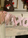 Solid Pink XOXO Banner