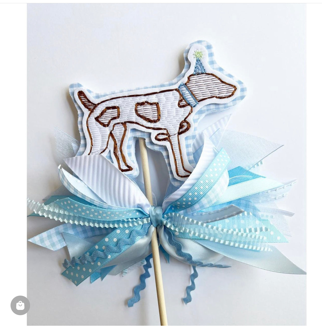 Pointer Dog Cake Topper