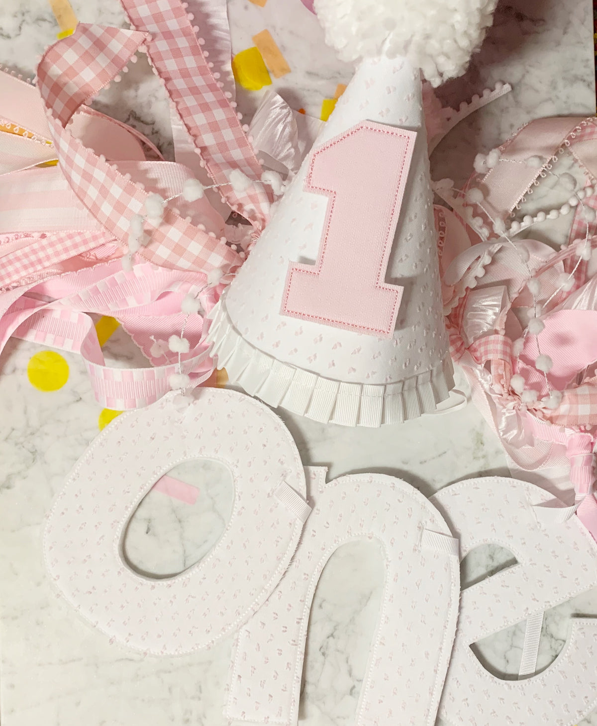 Pre-Order Custom Name Pink Swiss Dot Circus Bubble