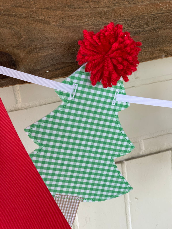 Green Christmas Tree Banner