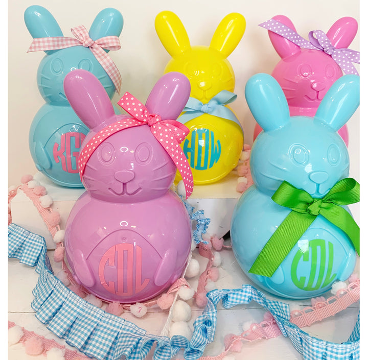 Personalized Easter Bunnies with Bow