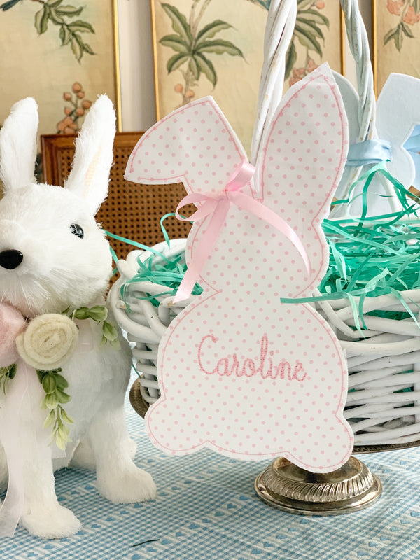 Bunny Easter Basket Tag without Bow