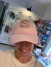 Pink Hat with Pink Liberty Initials