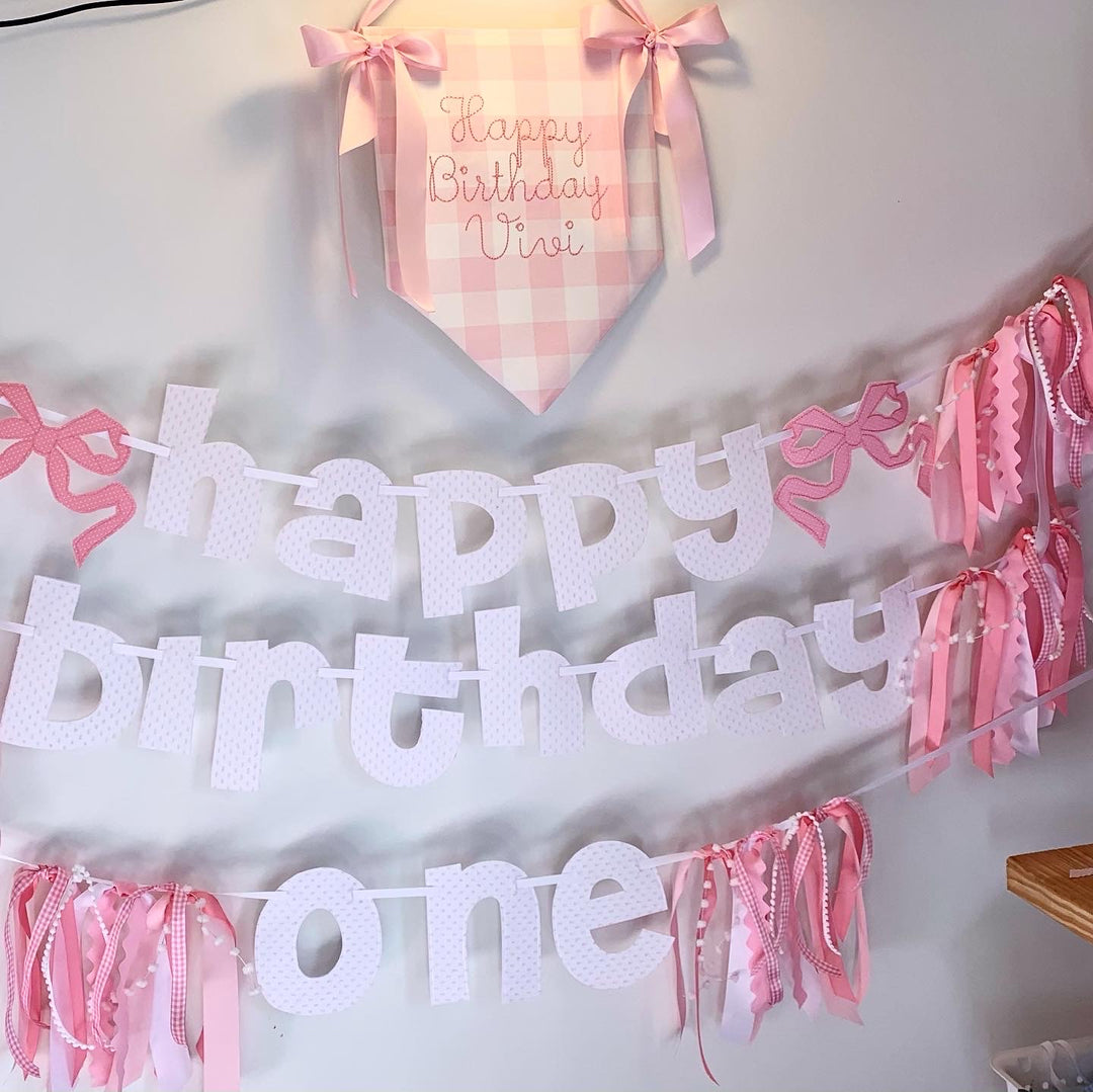 Custom Happy Birthday Banner with Add Ons