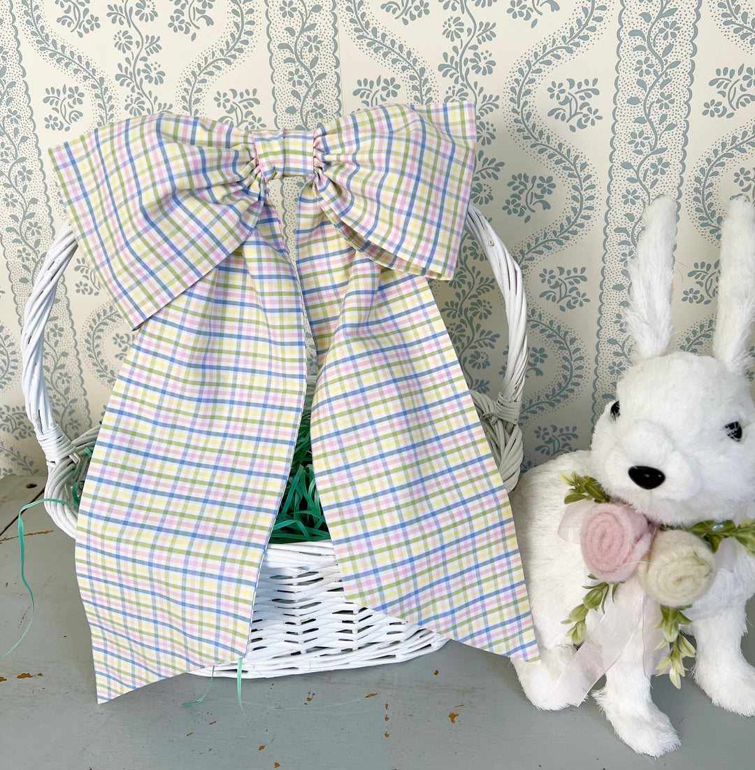 Pastel Gingham Bow