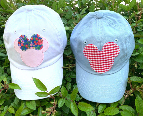Adult - Red Gingham Ears Hat