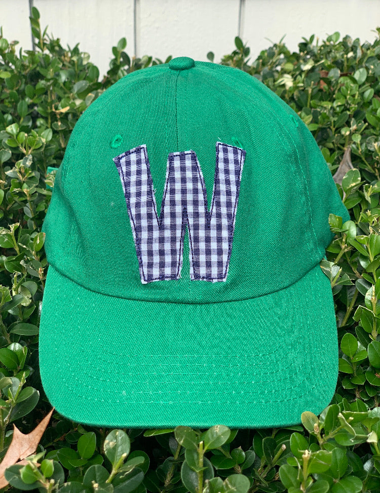 Green Hat Navy Initial