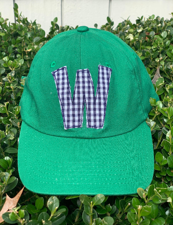 Green Hat Navy Initial
