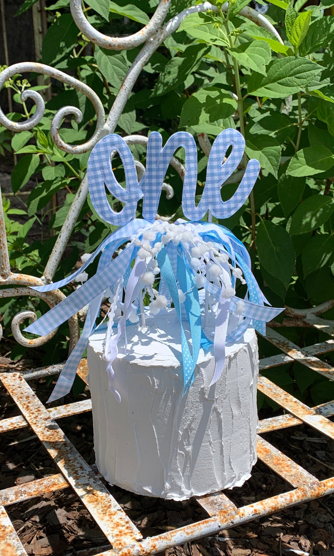 ONE Cursive Cake Topper