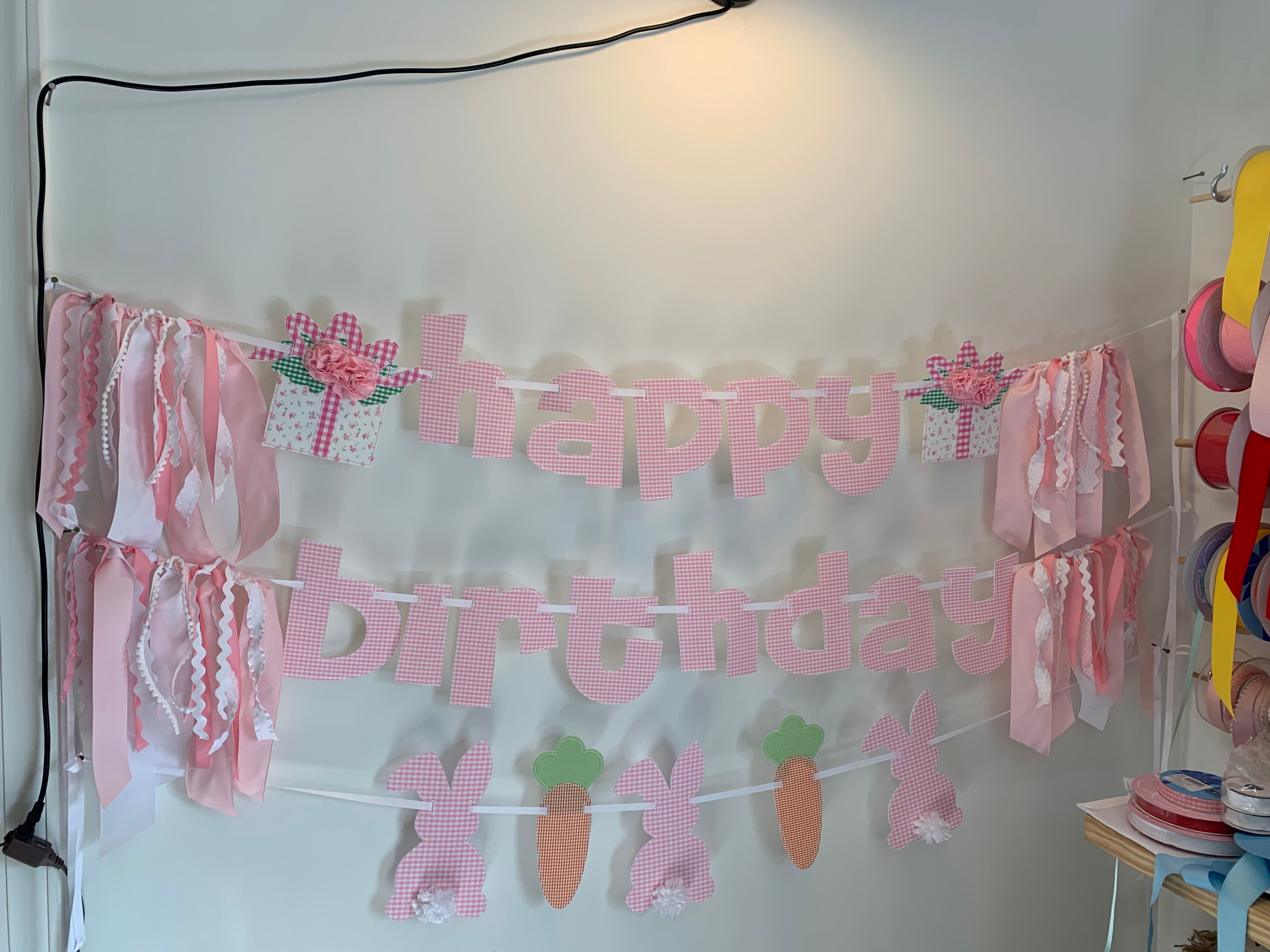 Custom Happy Birthday Banner with Add Ons