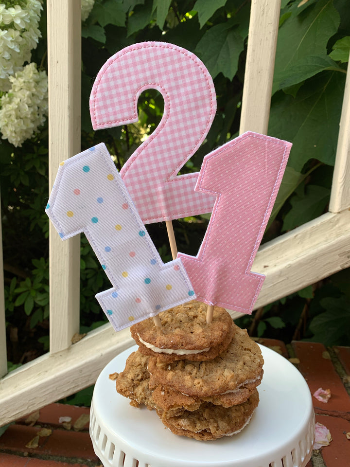 Number Cake Topper without Ribbon