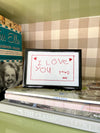 Handwritten "I Love You" Framed Keepsakes
