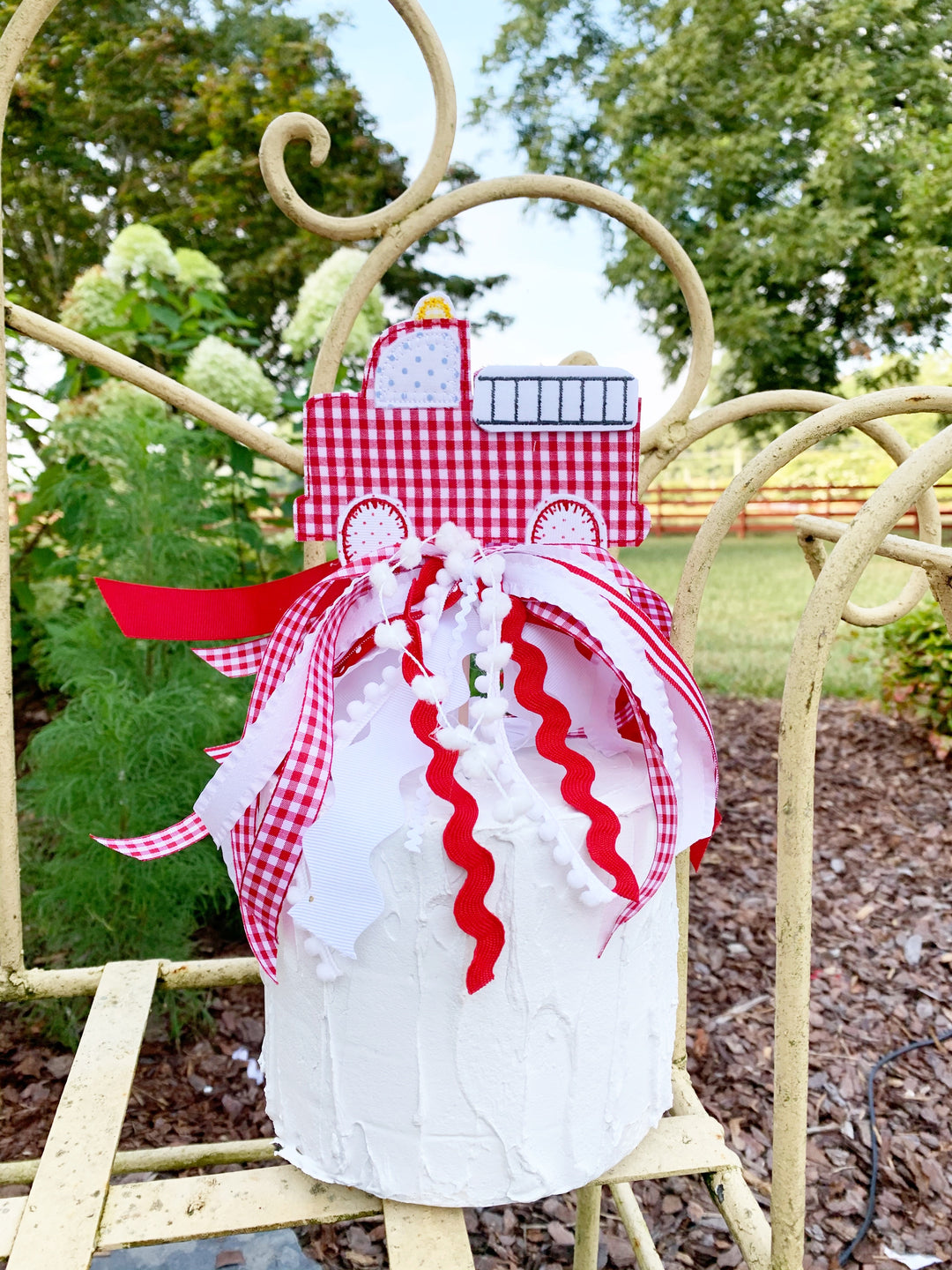 Firetruck Cake Topper