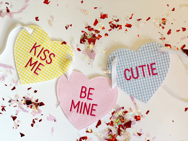 Be Mine Valentine Candy Banner