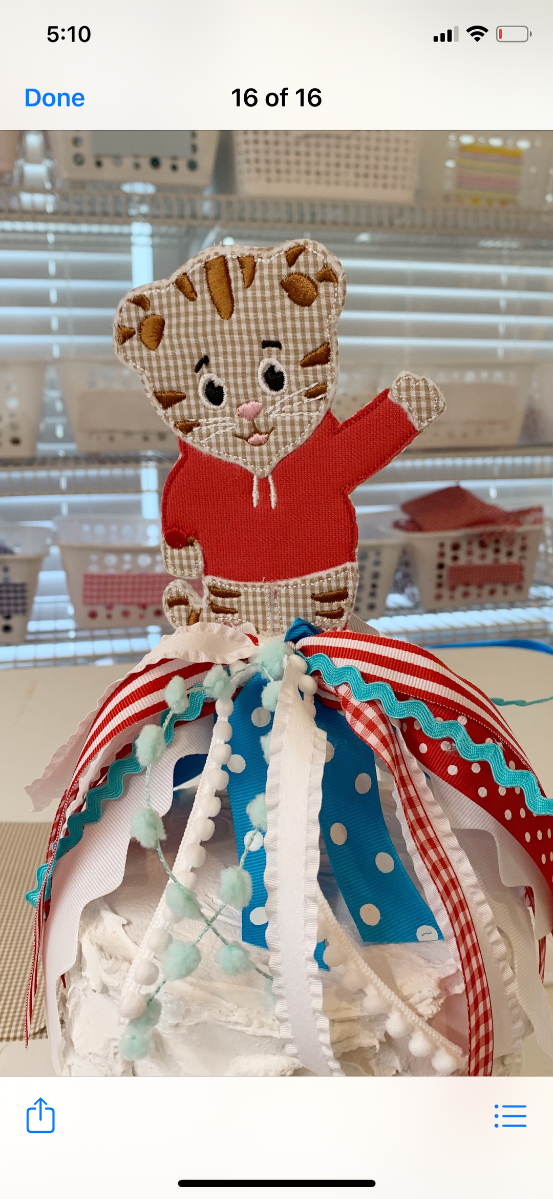 Daniel Tiger Cake Topper