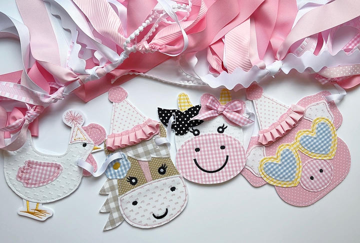 Party Farm Animals Banner