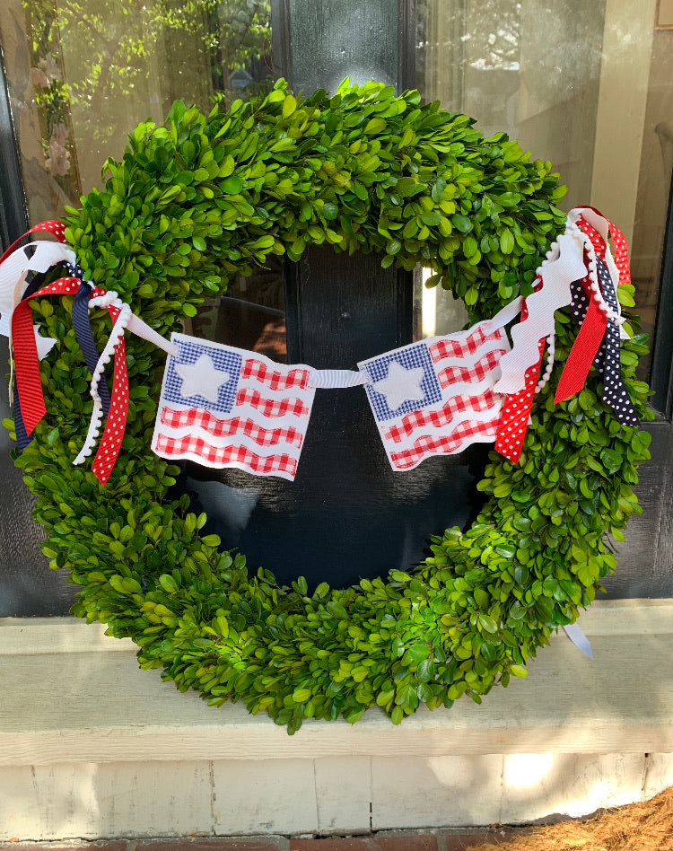 Flag Wreath Decor