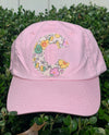 Pink Hat with Pastel Liberty Fabric