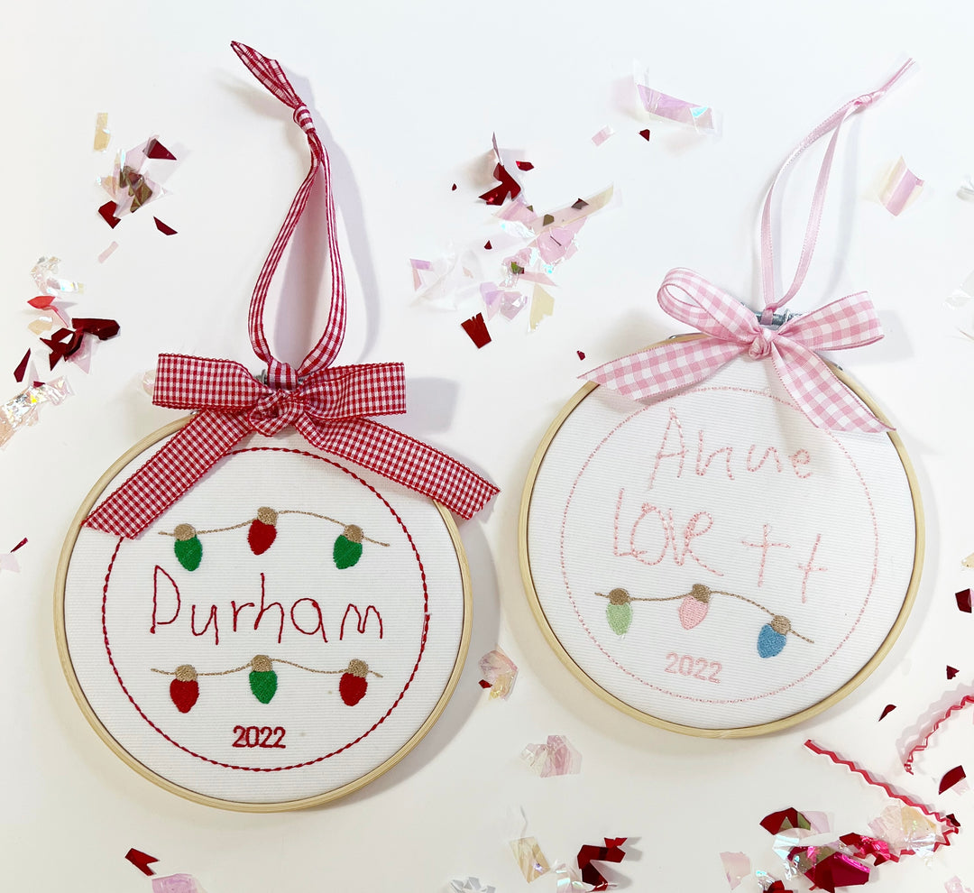 Custom Handwritten Name Ornament