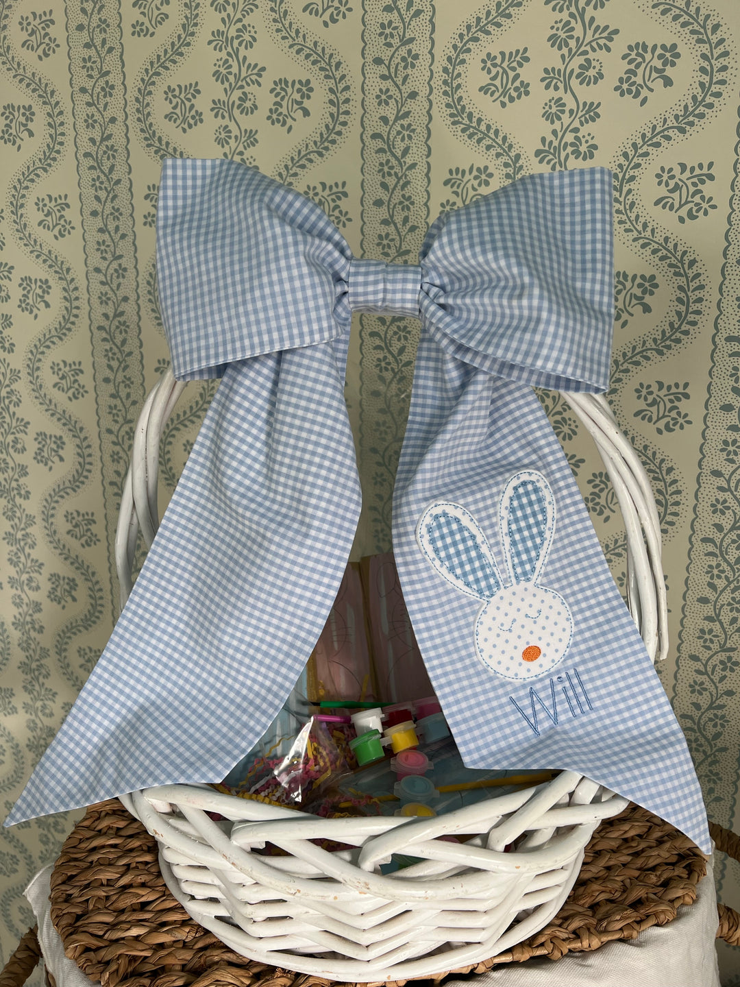 Gingham Bunny Bow