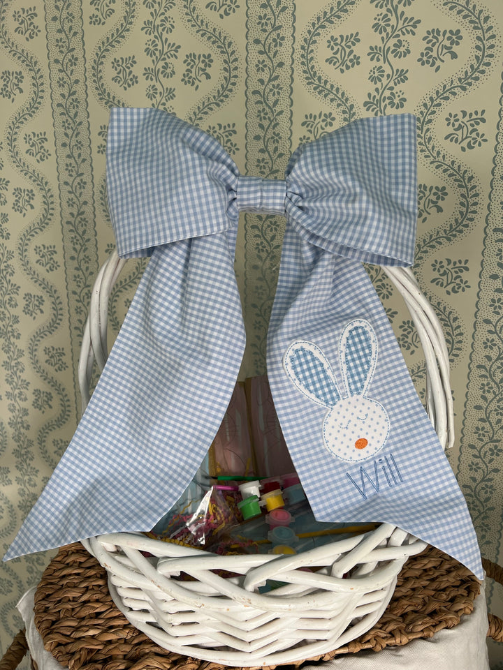 Gingham Bunny Bow