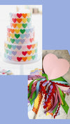 Pink Heart Wand/cake topper