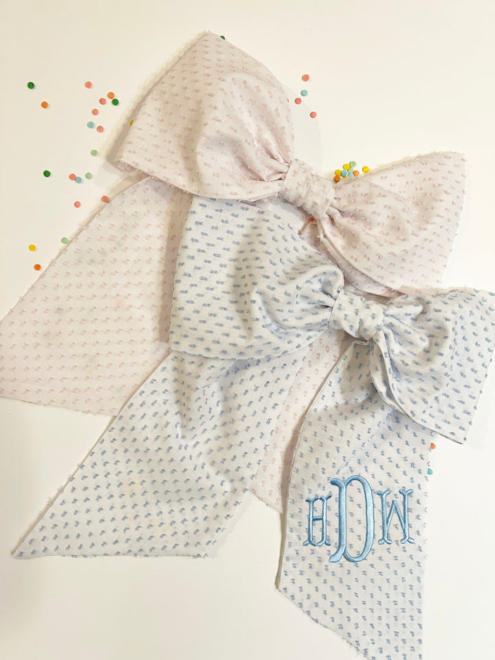 Swiss Dot Easter Bows