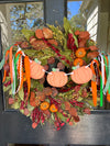 Pumpkin Wreath Banner