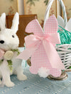 Pink Bunny Easter Basket Tag