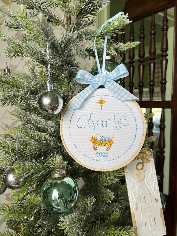 Baby Jesus Handwritten Ornament