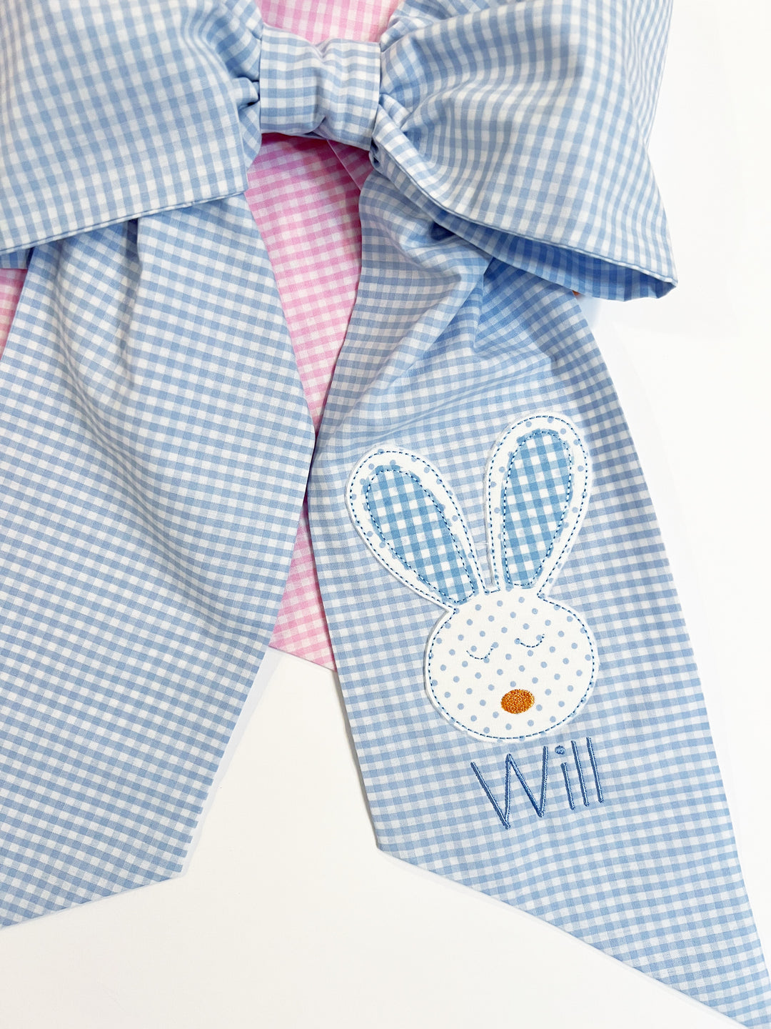 Gingham Bunny Bow