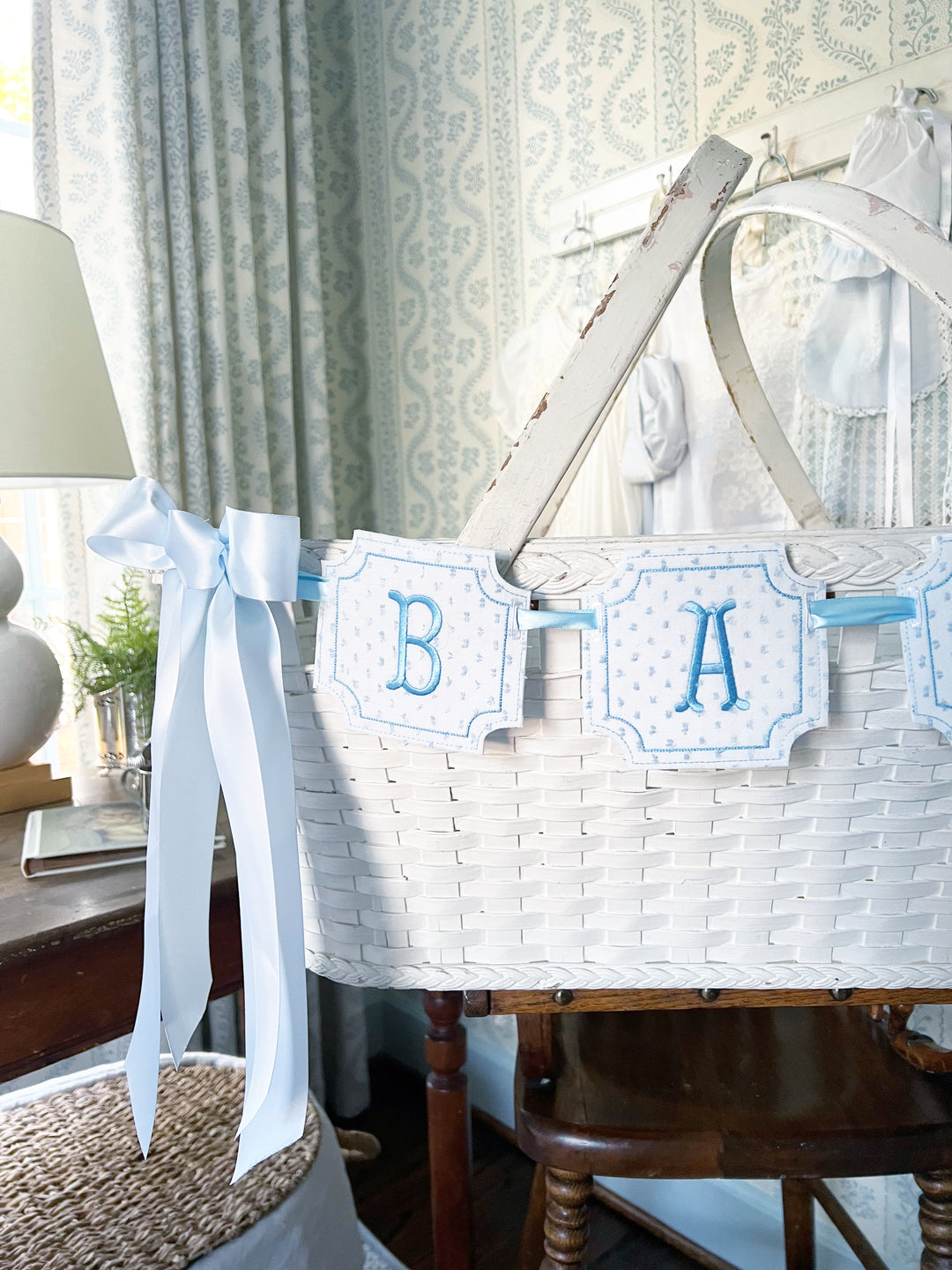 Square Baby/name Bassinet Banner