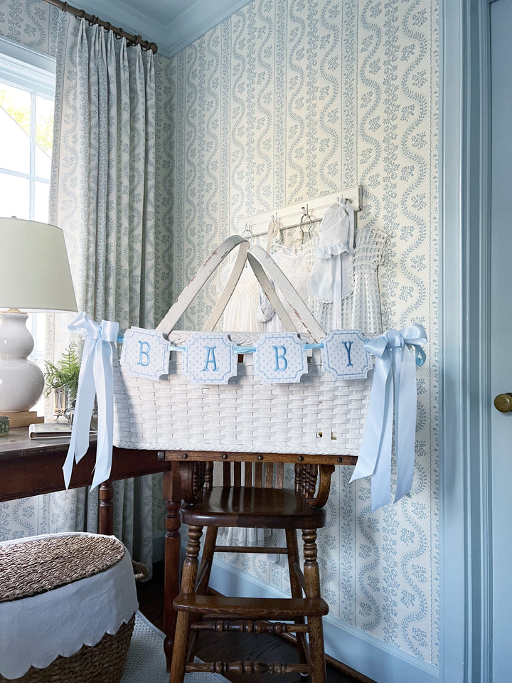 Square Baby/name Bassinet Banner