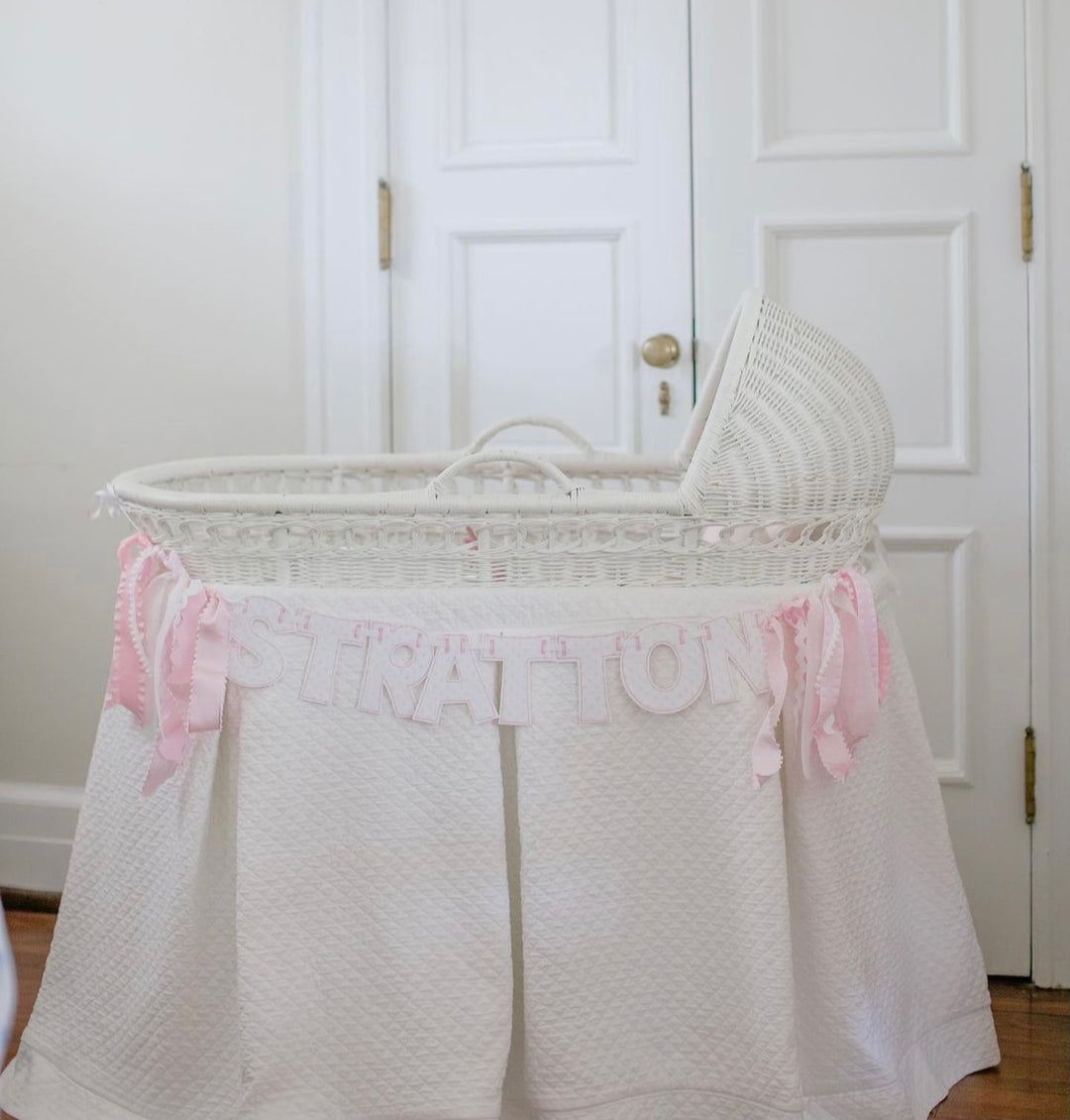 Name Bassinet Banner - 4 inch letters