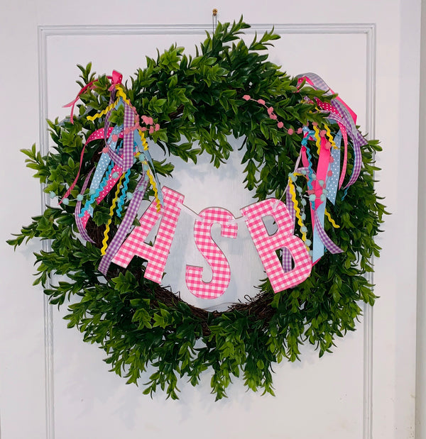 Initials for Wreath