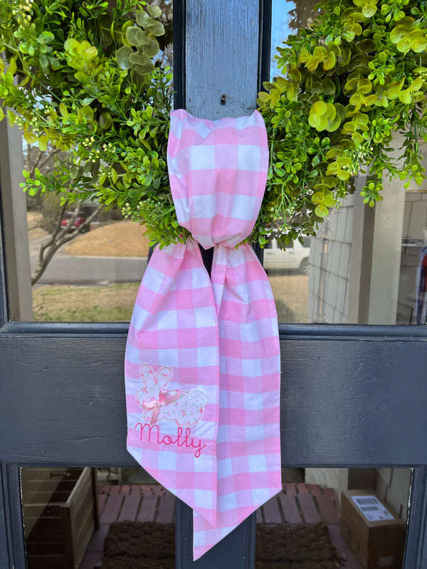 Pink Buffalo Rabbit Sash