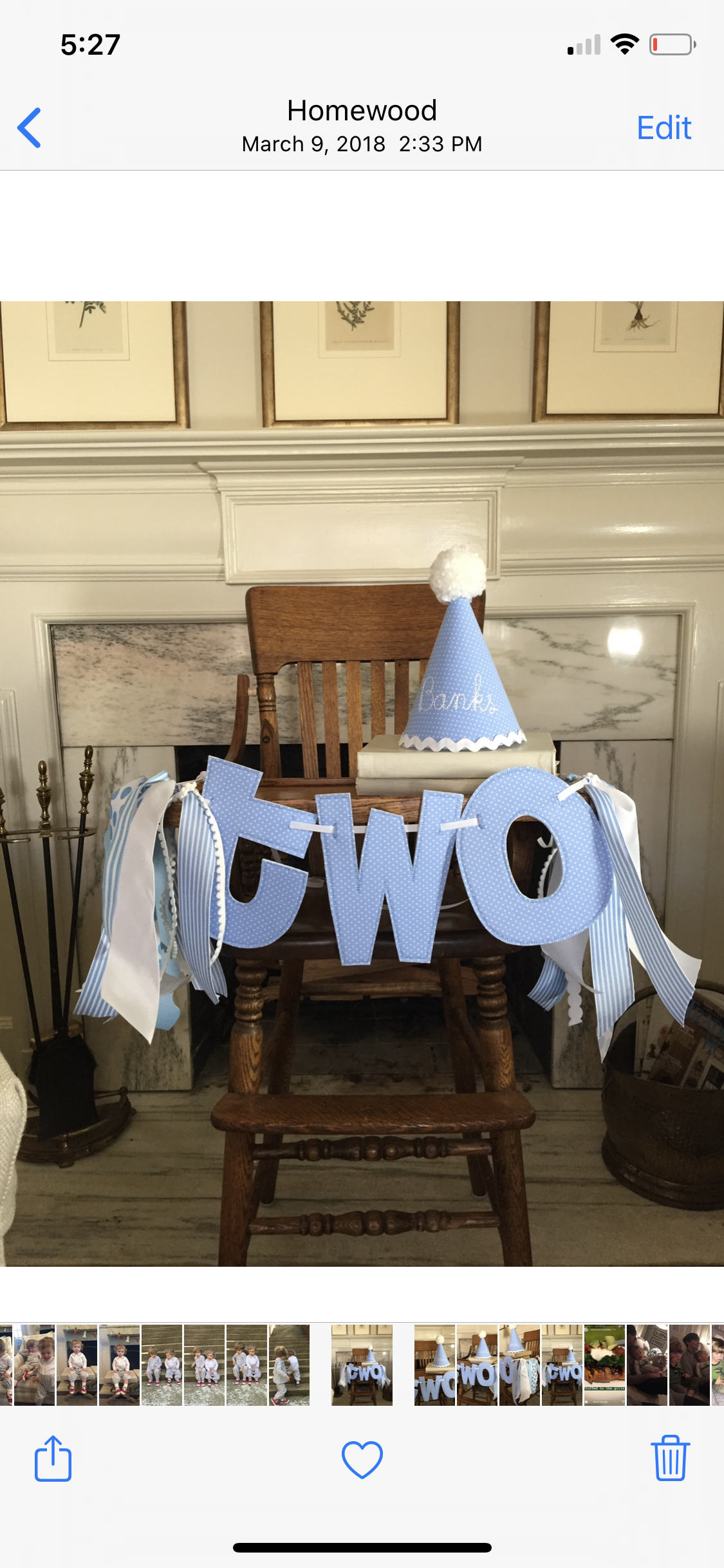 TWO High Chair Banner