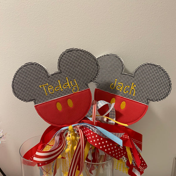 Mickey and Minnie Wands Personalized